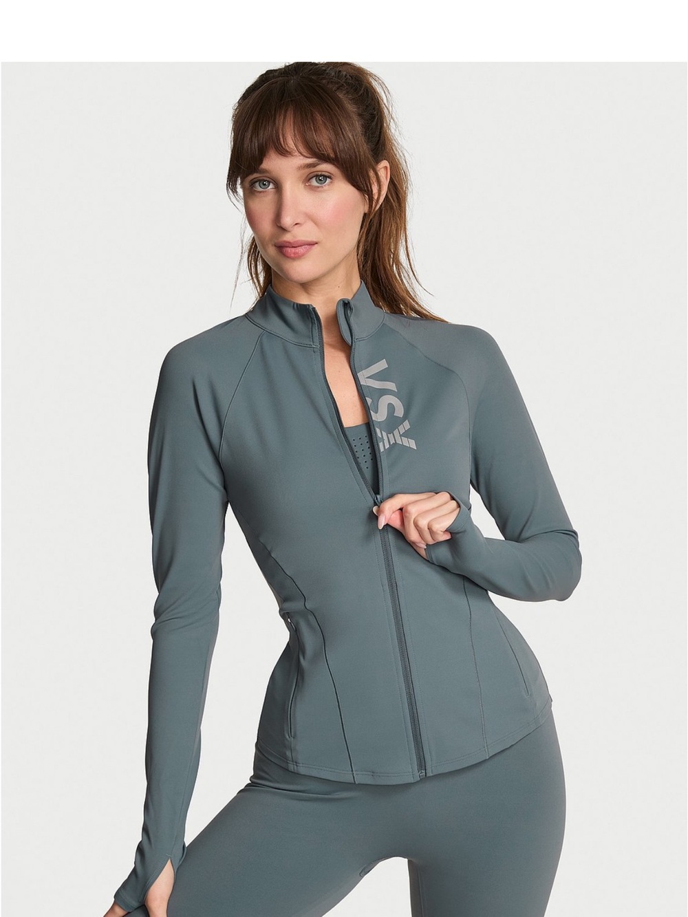 VSX Slate Grey Full-Zip Swim Jacket